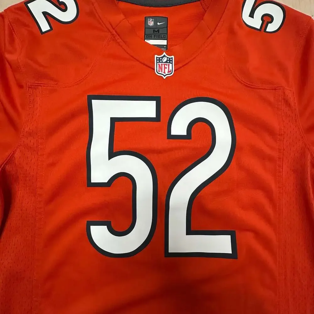 Nike Chicago Bears Khalil Mack #52 Orange Game Jersey Men's Size M